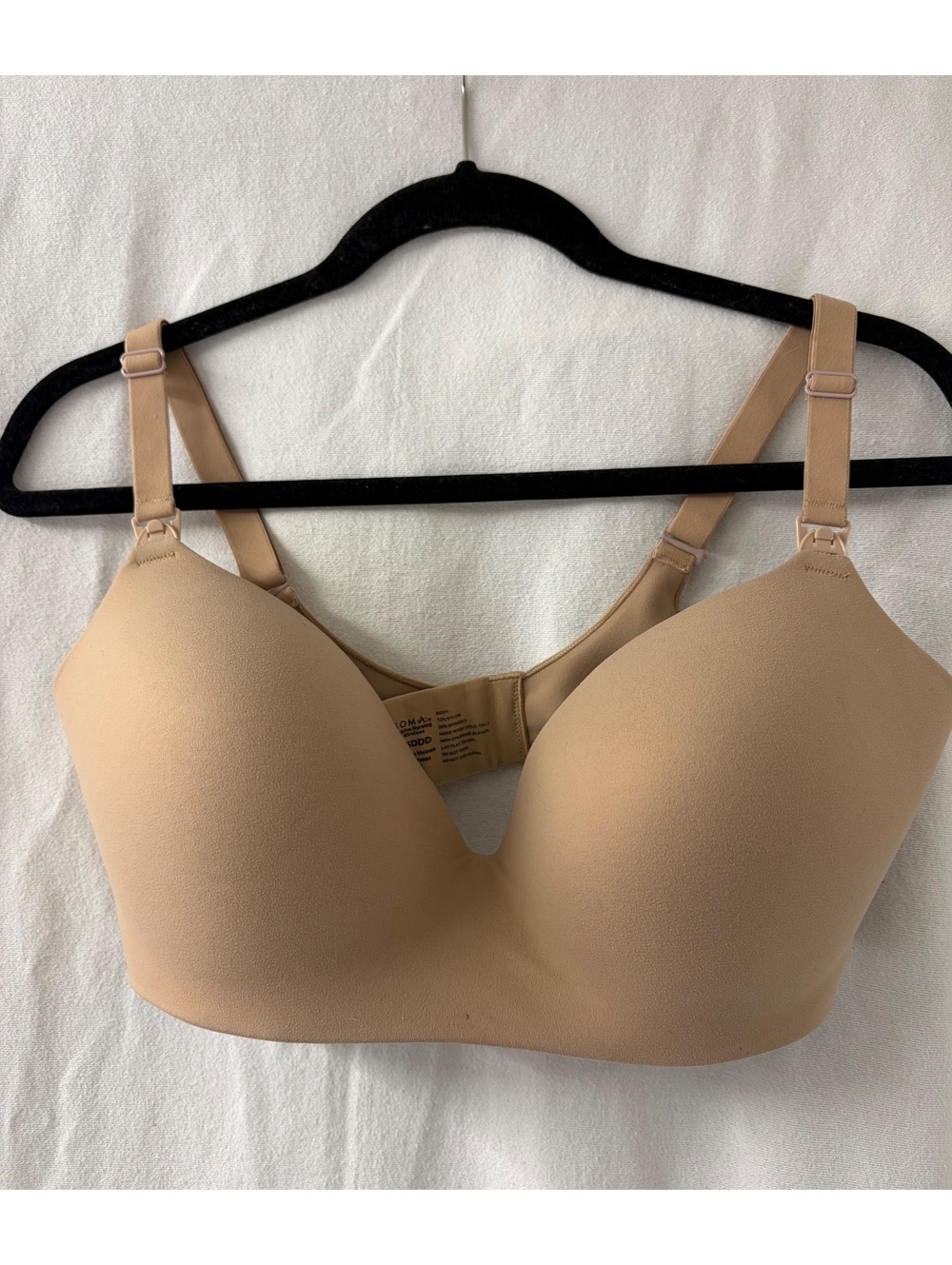 SOMA Enbliss Nursing Wireless Bra 36DDD Nude Beige Maternity Breastfeeding